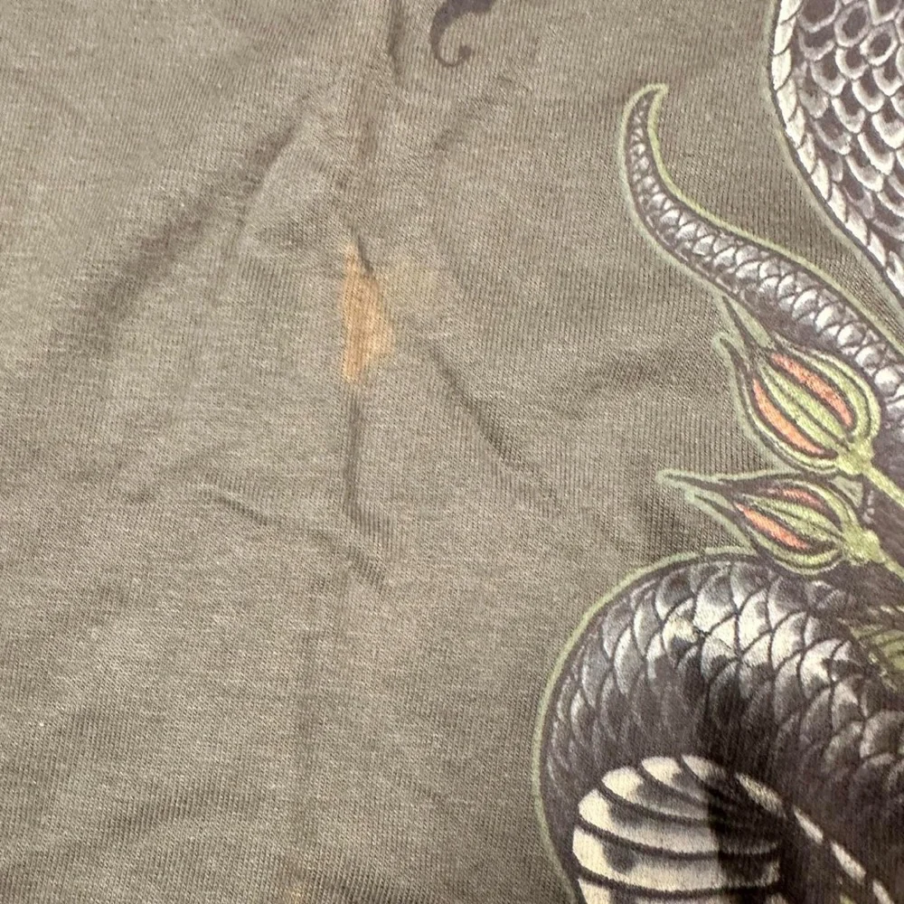 Miami Ink NWT Men’s Cobra‎ Tattoo Olive T-Shirt Size 4XL